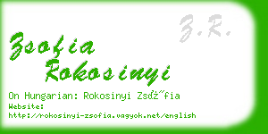 zsofia rokosinyi business card